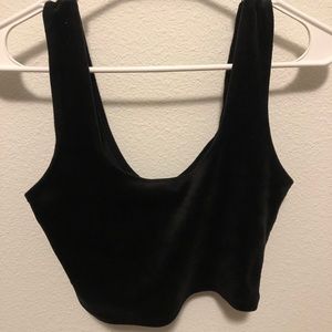 Size Medium Velvet Crop top